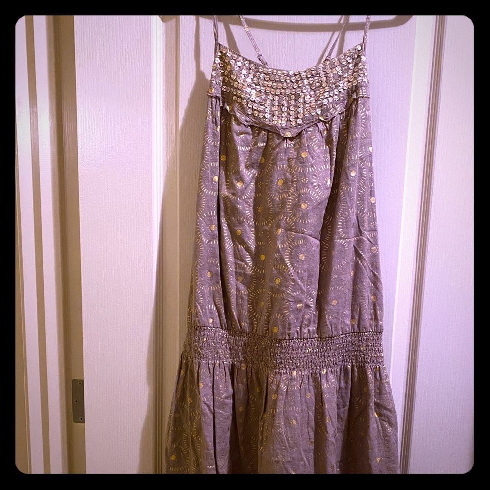 Old Navy Brand Crossback Cotton Sequin Dress Lg.